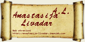 Anastasija Livadar vizit kartica